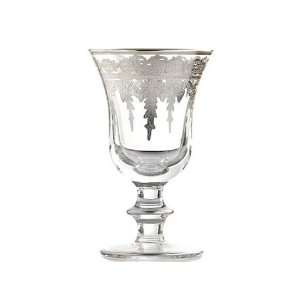   Arte Italica Vetro Silver Water Wine Glass   Set of 4