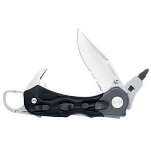  LEATHERMAN Knife h503 Straight/Serrated Edge Gray Nylon 