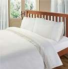 white embroidered king sheet set  