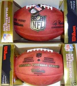 OFFICIAL 2010 NFL WILSON FOOTBALL IN BOX NEW LOGO  