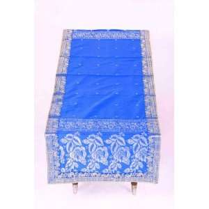 Blue sari Table Runner Rectangle Custom made Kitchen 
