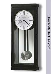  Black finish triple chiming pendulum wall clock  Alvarez  