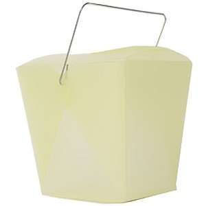  Large Yellow Plastic Chinese Takeout Container (4 x 3 1/2 