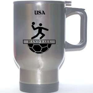  US Team Handball Stainless Steel Mug   USA Everything 