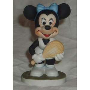  Minnie Mouse Tennis Bisque Figurine 