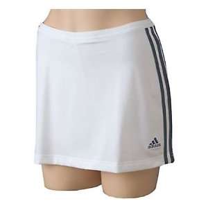  Adidas Striped Synergy Tennis Skort   White/Dark Navy 