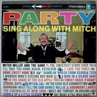 Party Sing Along With Mitch LP & Song Lyric Sheets VG+ Stereo  