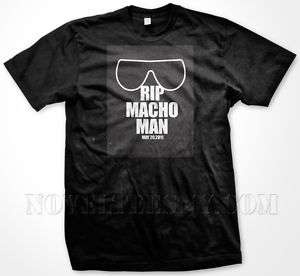RIP MACHO MAN  Wrestling Randy Savage WWF Mens T shirt  