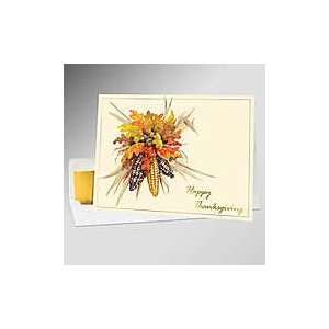  50 pcs   Thanksgiving Wreath Greeting Cards Health 