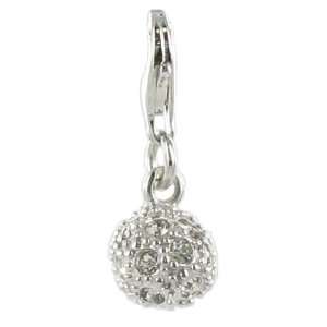   Cz Stone Clip on Charm for Thomas Sabo Style Bracelets and Necklaces