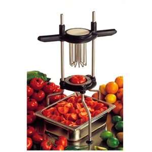  Paderno World Cuisine Tomato Cutter, Stainless Steel, 4 