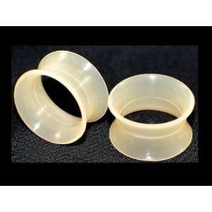   Tunnel Gauges Plugs Soft Flexible Eyelets Clear (Sold By Pair