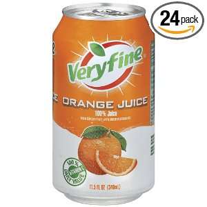 SunnyD Veryfine, 100% Orange Juice, 11.5 Ounce Cans (Pack of 24 