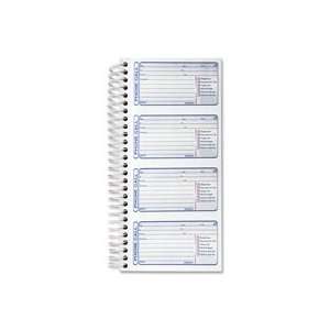  Telephone Message Book, 400 Sets, 5 1/4x11Sheet, White 