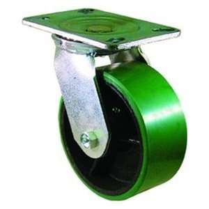  6 x 2 1/2 Roller Bearing Gyn Polyurethane Zinc Swivel 