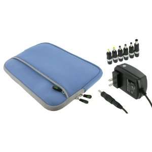   Wall Adapter Charger (Invisible Zipper Dual Pocket   Blue