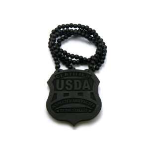 Black Wooden USDA Certified Pendant With a 36 Inch Necklace Chain Good 