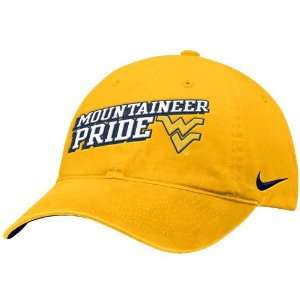  Nike West Virginia Mountaineers Gold 6th Man Campus Hat 
